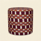 Firefly_recreate this product cut out green pouffe, but with the maroon stripe in ref 2 322356