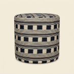 Firefly_recreate this green pouffe, but in the blue version of the fabric. make sure its the 322356